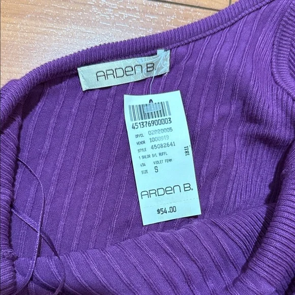 Arden B Elegant Pink/Purple One Shoulder Dress - Picture 3 of 3